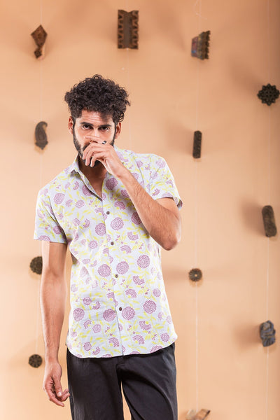 Bloom on grey Shirt (1640731607083)